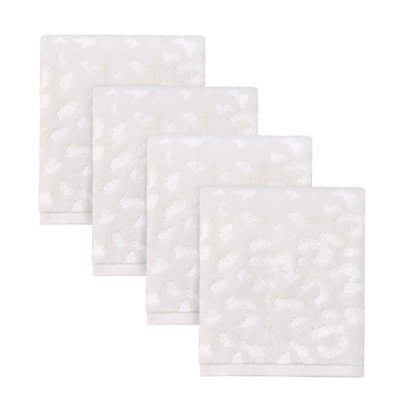 Nicole Miller Celina 100% Cotton Midweight Waffle Washcloth