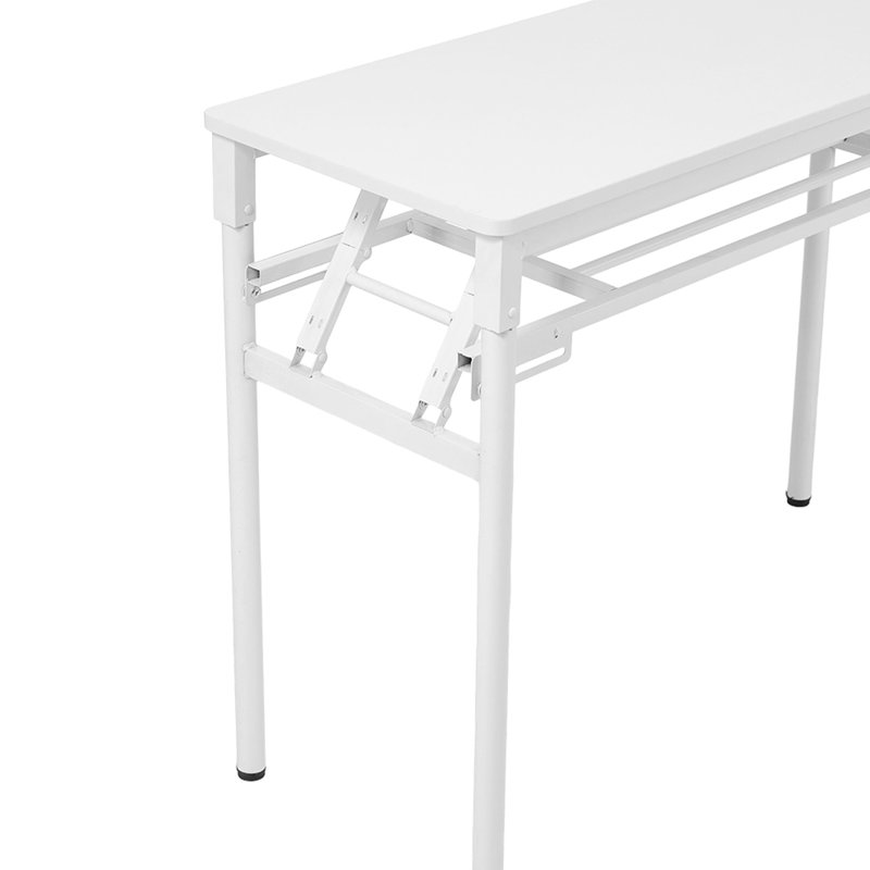MDF Iron Writing Desk, 75cm H x 80cm W x 40cm D, White
