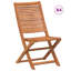Solid Wood Garden Chair With Cushion Folding Chair Set