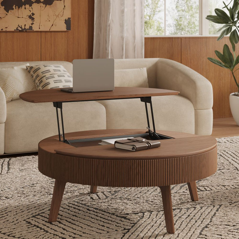 39" Lift-Top Solid Wood Coffee Table