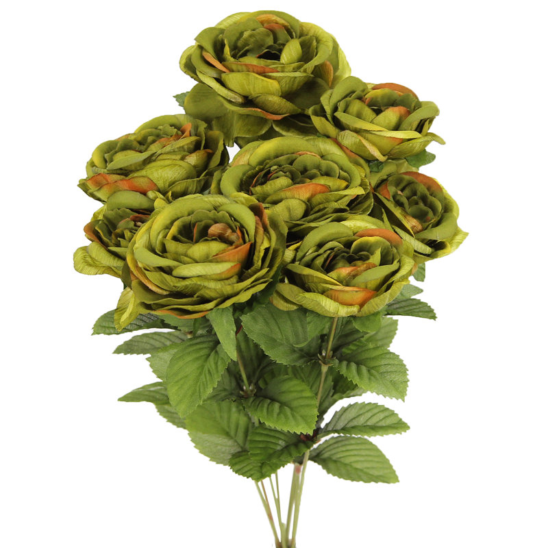 Ensemble de 8 renoncule à fleurs artificielles, Écume de mer