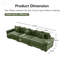 Canapé modulaire surdimensionné de 130 pouces Cloud-411671463-411671461