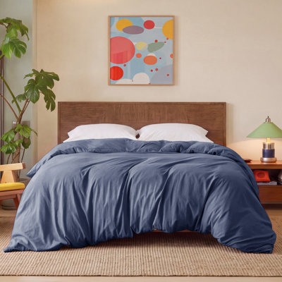 Literie Housse de couette seulement - Literie toute douce prélavée toutes saisons, avec fermeture à glissière, lin, édredon non inclus