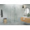Halo 47 in. x 34.5 in. x 78 in. 90-degree Fully Frameless Glass Hinged Shower Enclosure
