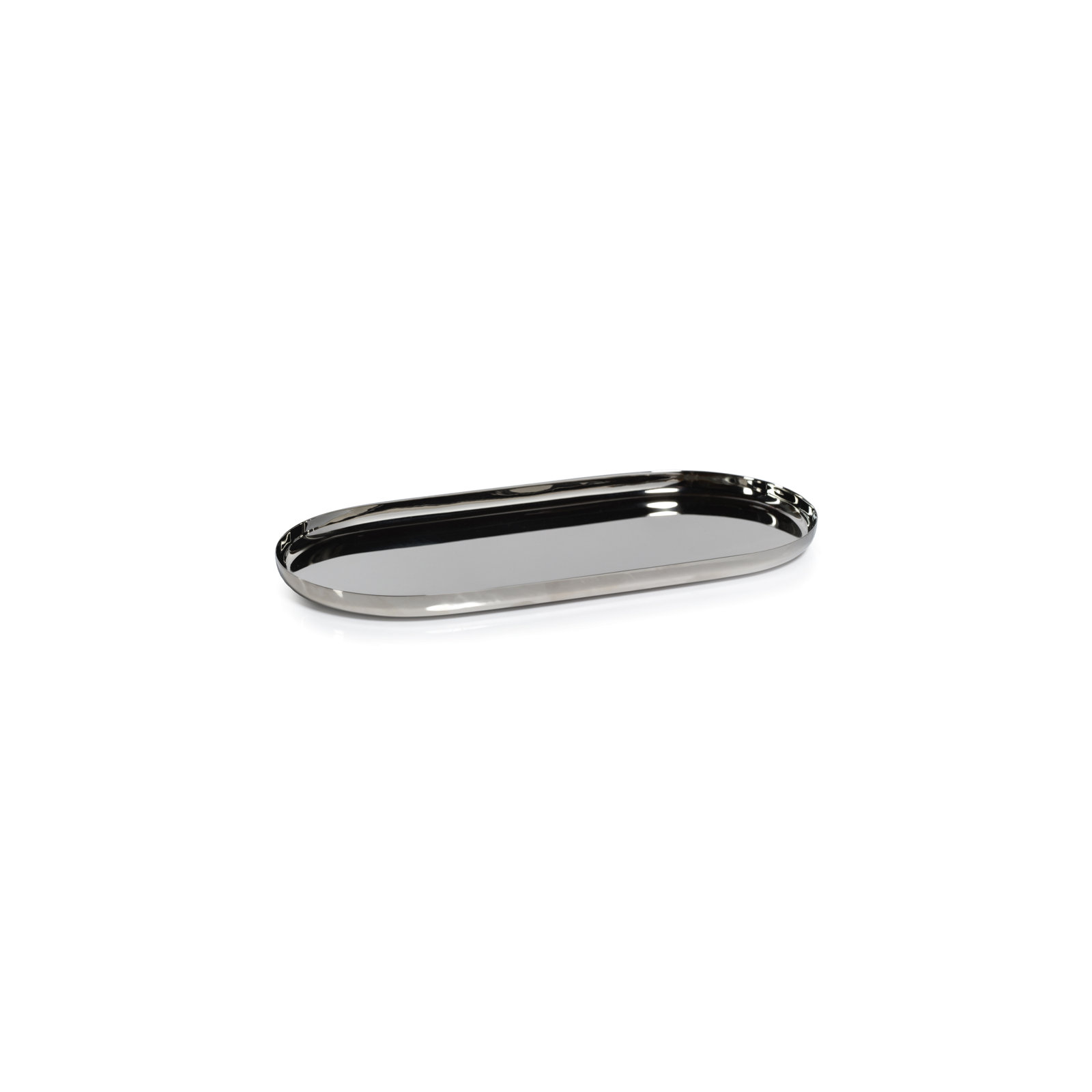Steel Tray, Silver, 0.5" H x 4.75" W x 9.5" D