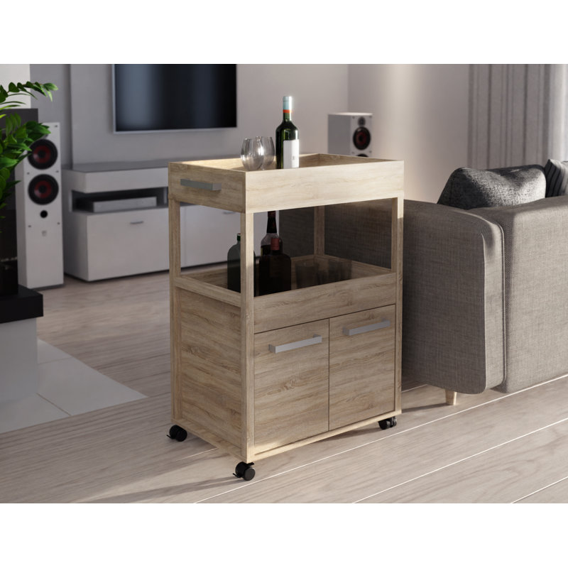 Crannell 60cm Bar Cabinet, Sonoma Oak