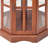 Walnut Finish Corner Curio Cabinet With 5 Shelves And Engaging Lighting 5-shelf System In-1933896037