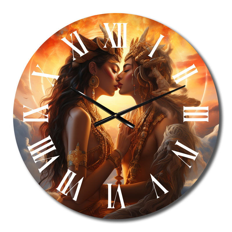 Horloge murale Sacred Love Divine Couple, Moyenne