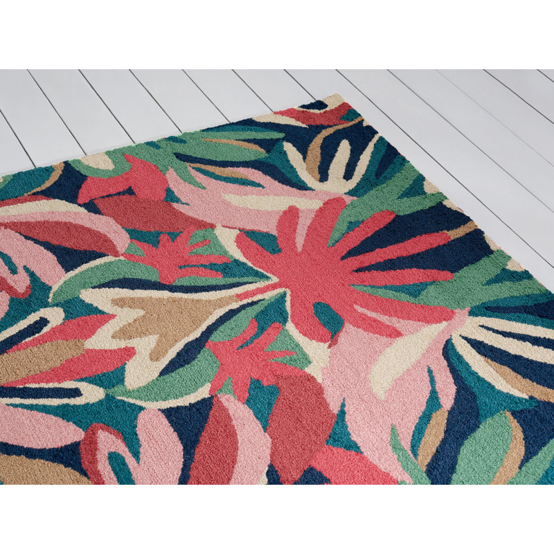 Melora Hand Tufted Floral Area Rug, Rectangle 8'2" x 11'6"