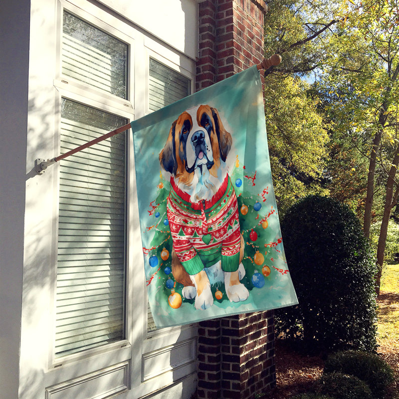 Double Sided Polyester Christmas, 40'' H x 28'' W