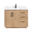 Meuble-lavabo simple 42 po avec plateau en pierre composite Cloverfield-93496150-93496149