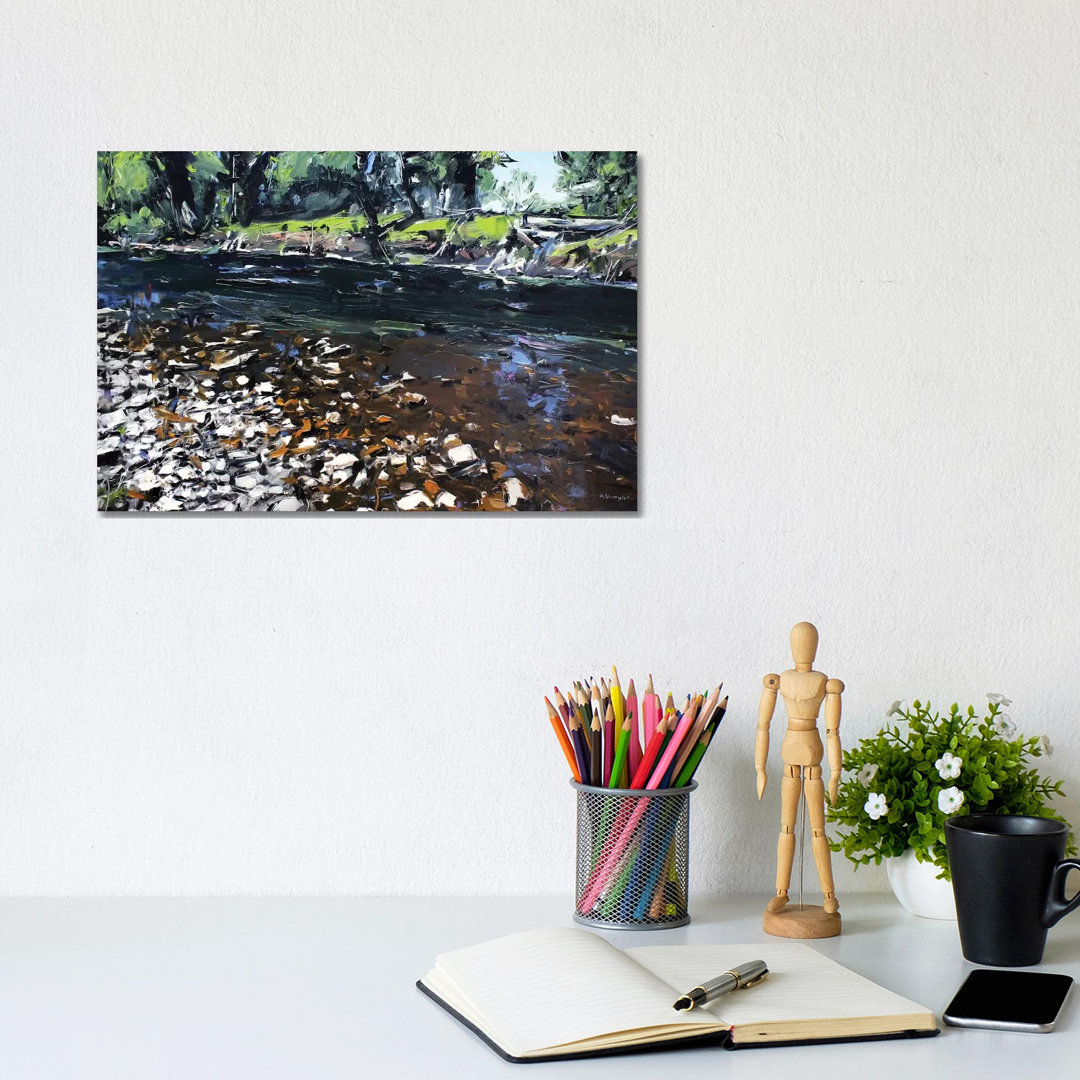 Creek Montana von David Shingler - Galerie-verpackte Leinwand Giclée