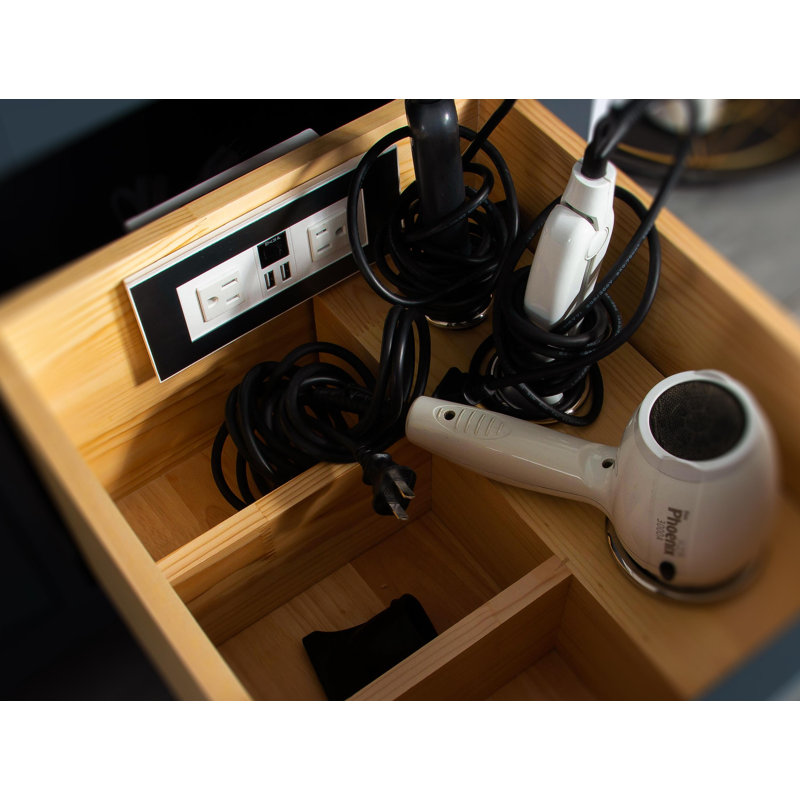 Ensemble de meuble-lavabo simple 42 po avec plateau Sonoma, 2 PO – Blanc