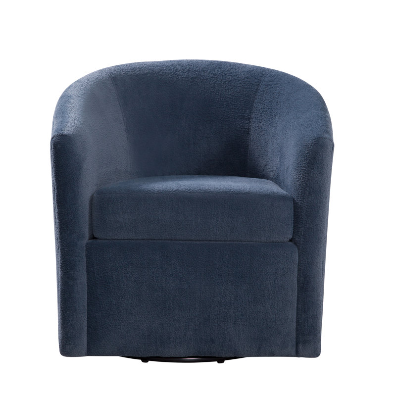Fauteuil d'appoint pivotant de style tonneau, Marine