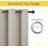 Blackout Small Window Valances, Rustic Farmhouse Curtains Grommet Top Thermal Insulated Window Drapes for Kitchen/Bathroom/Basement, 2 Panels.-5612439-5611622