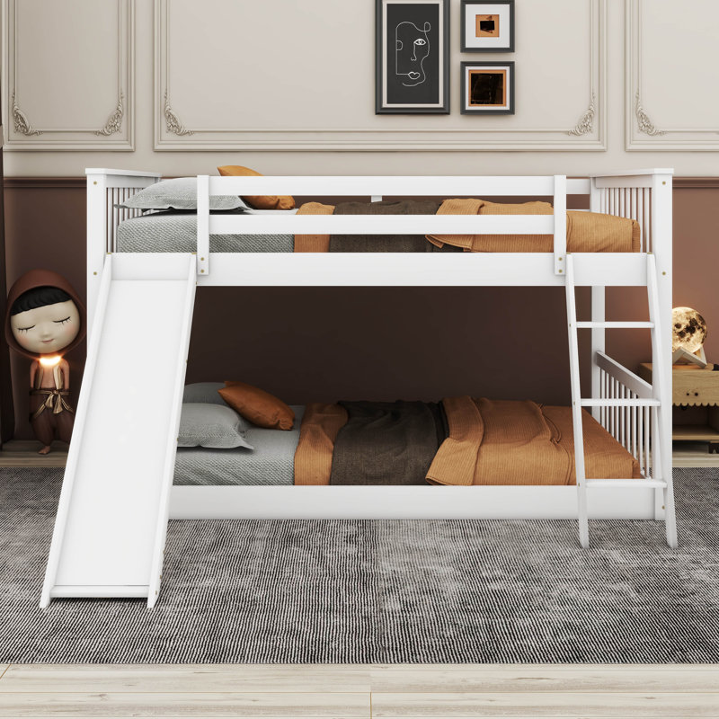 Lit superposé double au-dessus de double Schœbeck pour enfants, Blanc