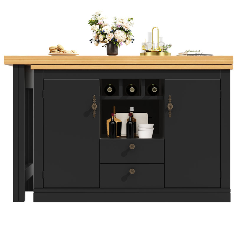 120 cm Bar Cabinet Bar Cabinet, Black