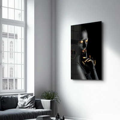 Elegant Tempered Glass Wall Art Painting, 13.8 x 21.7 inches | 100% Tempered Glass, Thickness: 0.16 inches | UV Printed for Vibrant Colors | Perfect for Home Decor, Living Room, & Office Spaces