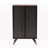 Milbrandt 2-Door Shoe Cabinet in Grey and Walnut Finished Wood, 38.02'' H X 23.51'' W X 13.32'' D