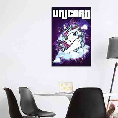 Unicorn Retro II by Gab Fernando - Wrapped Canvas Gallery-Wrapped Canvas Giclée