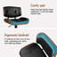 Upholstered Adjustable Height Counter Stool with Solid Wood Frame