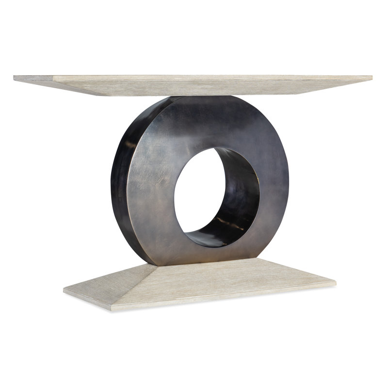 Modern Diamond 56'' Brown and Gray Wood Console Table