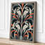 Mirrored Herons in Pattern Art Deco - Wrapped Canvas-1834258226-1834258232