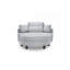 Canapé de 51 pouces en velours côtelé beige avec deux coussins décoratifs-325228025