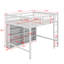 Lit mezzanine double avec tablettes-119971424
