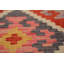 Tapis oriental kilim à treillis plat 8 x 11