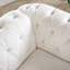 Canapé 1 place, conforme à la norme TB117, blanc, ressorts ensachés, dossier en mousse, profondeur 82,5 cm, hauteur 73,7 cm, revêtement en velours, structure en bois massif, hauteur sous plafond 32 cm