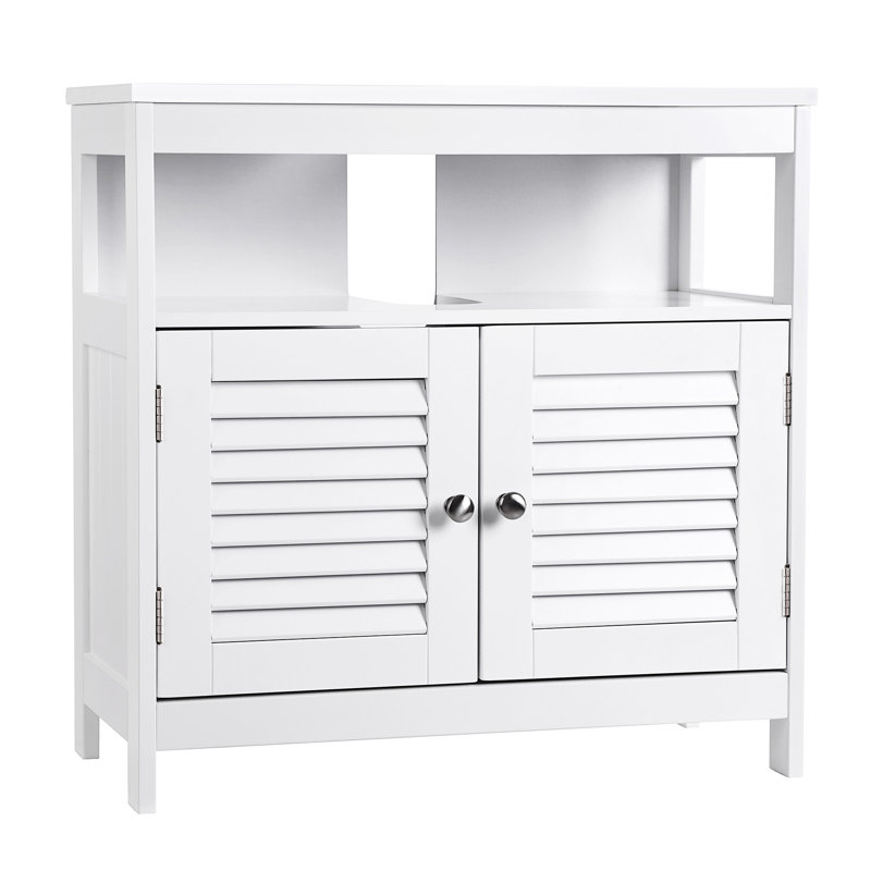 60cm Single Bathroom Vanity Base Only in White