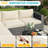 4 Person Sectional Seating Group with Cushions-897605319