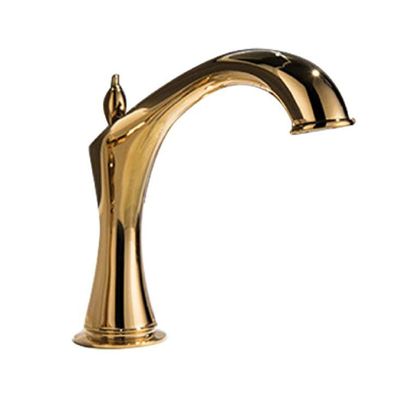 Commercial Widespread Automatic Faucet Sleek Touchless Design for Professional Settings, Gold