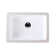LACAVA Cube 12.25'' White Porcelain Rectangular Bathroom Sink with Overflow