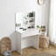 Bureau de coiffeuse avec miroir