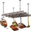Wood Rectangle Hanging Pot Rack