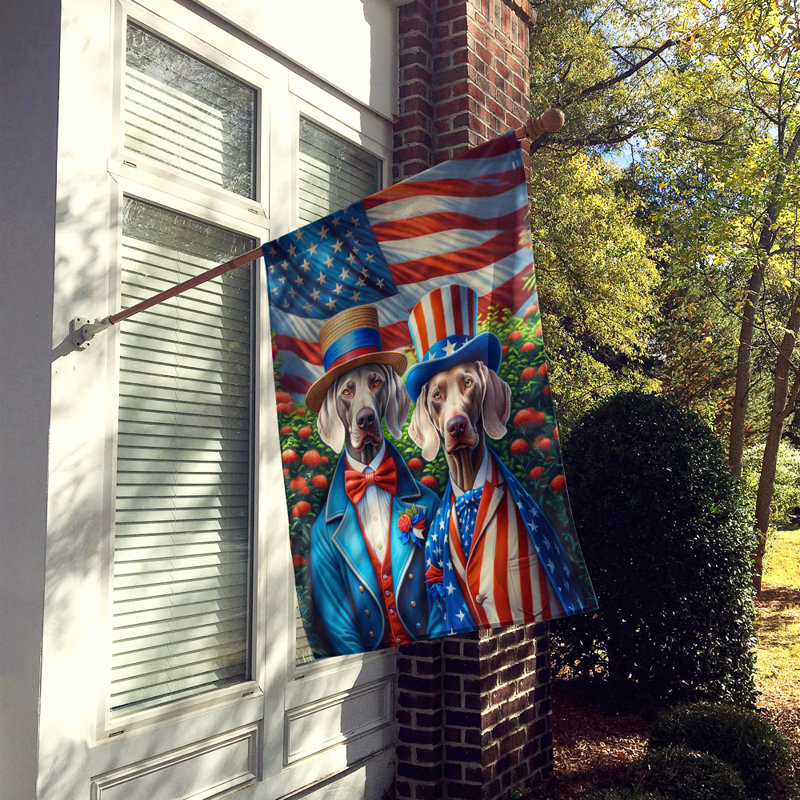 Drapeau «All American House», Étoile bleue / rayure de Weimar rouge