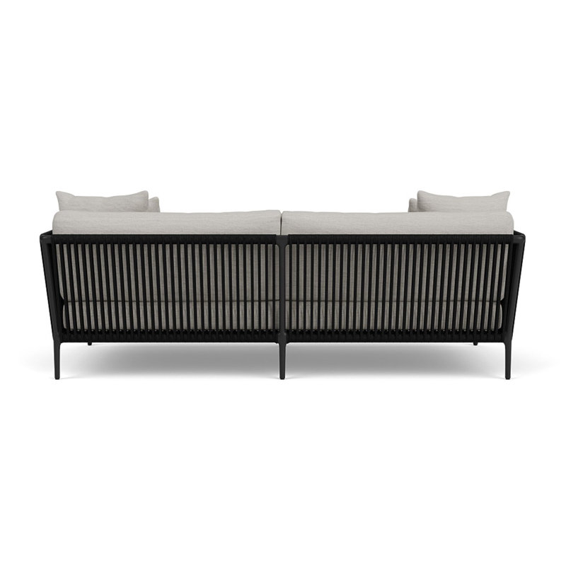 Otti Three-Seat Sectional Sofa, Whitesands, Black