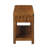 Rectangular End Table With Storage Shelf, Sofa Side Table With Solid Wood Legs