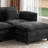 Amabilia 6-Piece 150'' U-Shaped Comfy Cloud Modular Sectional Sofa With Removable Ottomans-Chenille Fabric-Black-1956810298