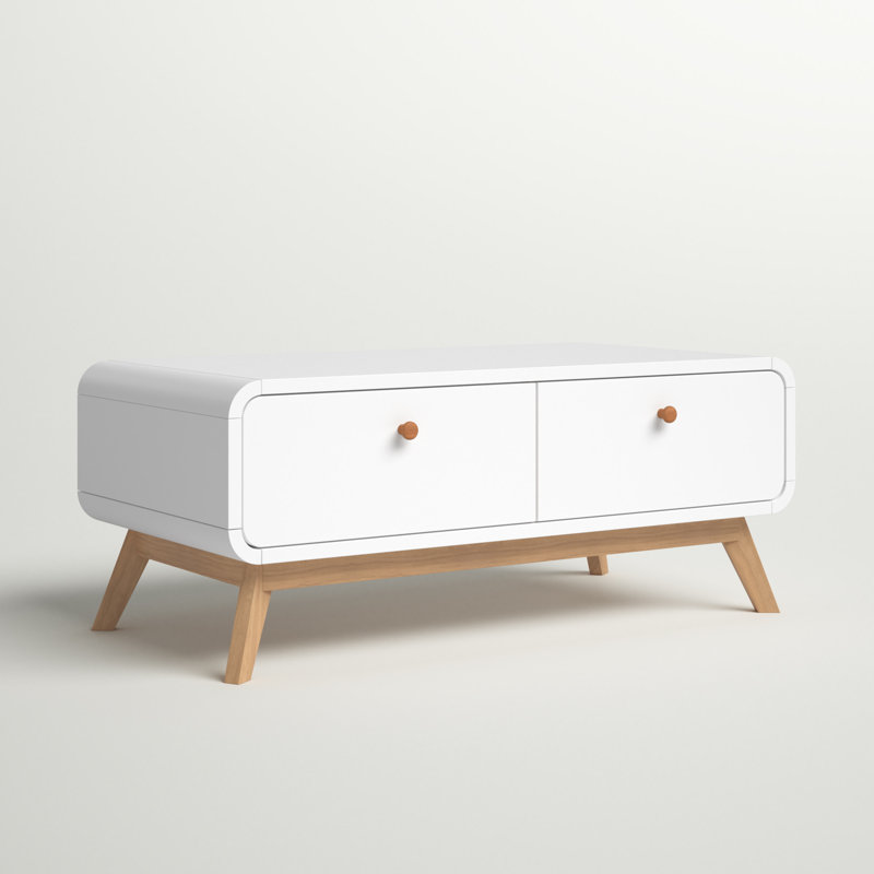 Allensby Unfinished TV Stand for TVs up to 43", White