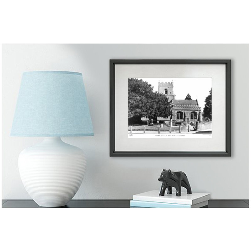 Warminster, The Minster C1955 - Single Picture Frame Print, 28cm H x 36cm W x 2.3cm D