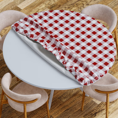 Vinyl Picnic Fited Tableclth Round