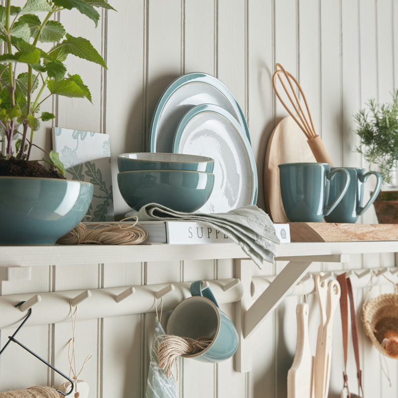 Denby Elements Mugs, Fern Green