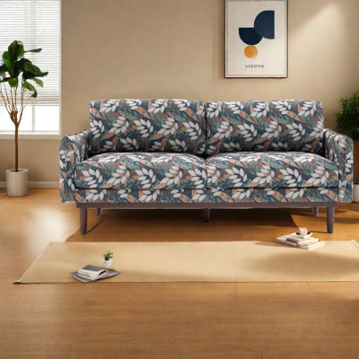 Spacious Modern Sofas, Green Polyester Upholstery, Elegant Living Room Addition
