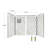 Bella CORE Arctic Mist Tub and Shower Surround up to 48Dx96Wx48Dx96H-50138625
