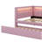 Fully Upholstered Platform Bed With USB Ports, LED Strip, And Trundle-299377234-299377245