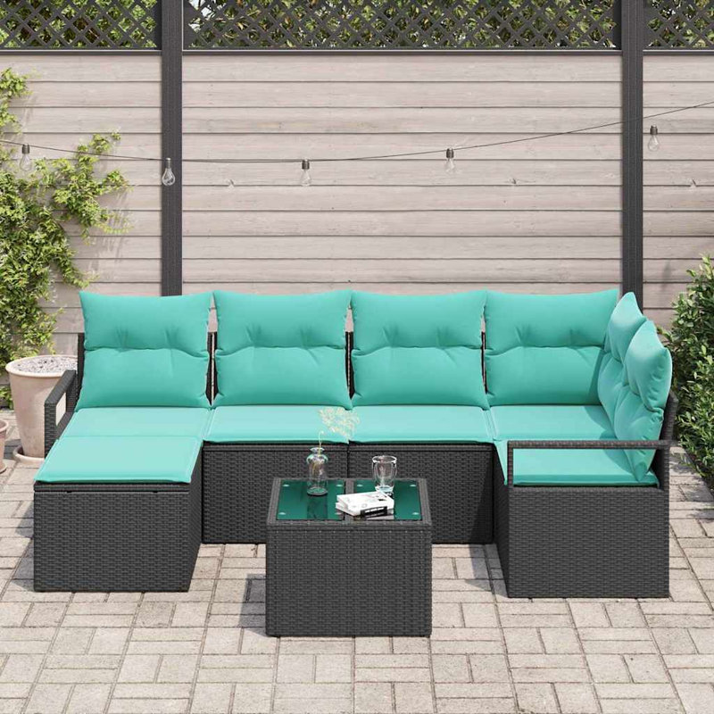 Ensemble de canapé avec coussin vidaXL 7 pièces vidaXL