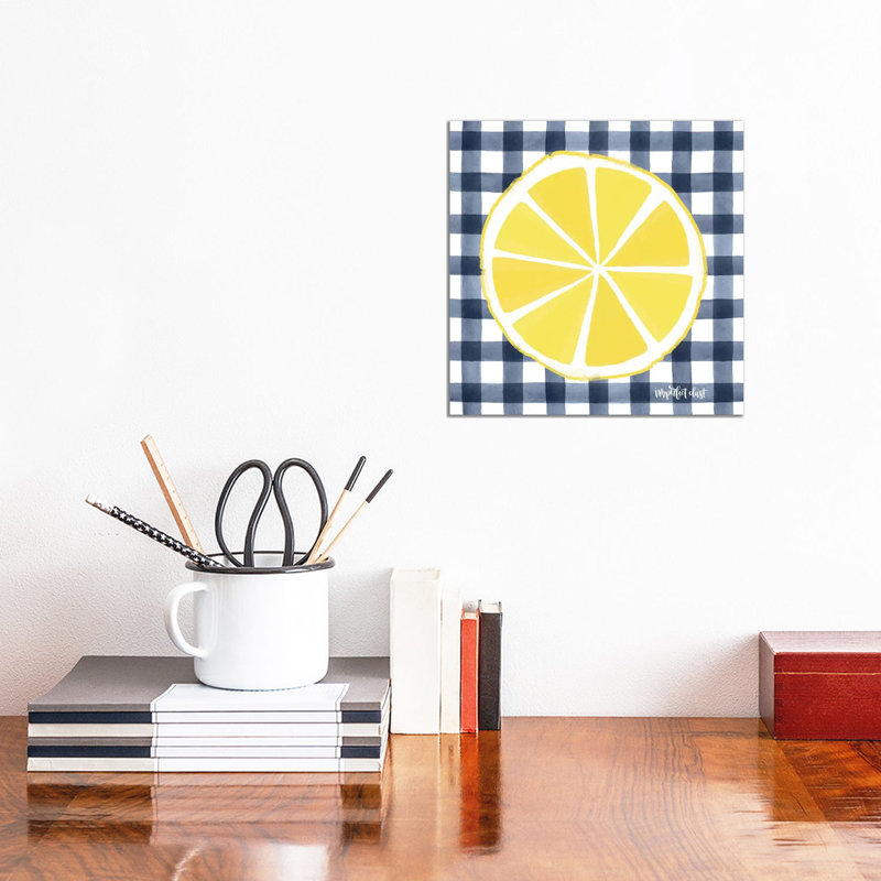 Lemon Slice 1 Piece Wrapped Canvas Painting, 30.48 cm H x 30.48 cm W